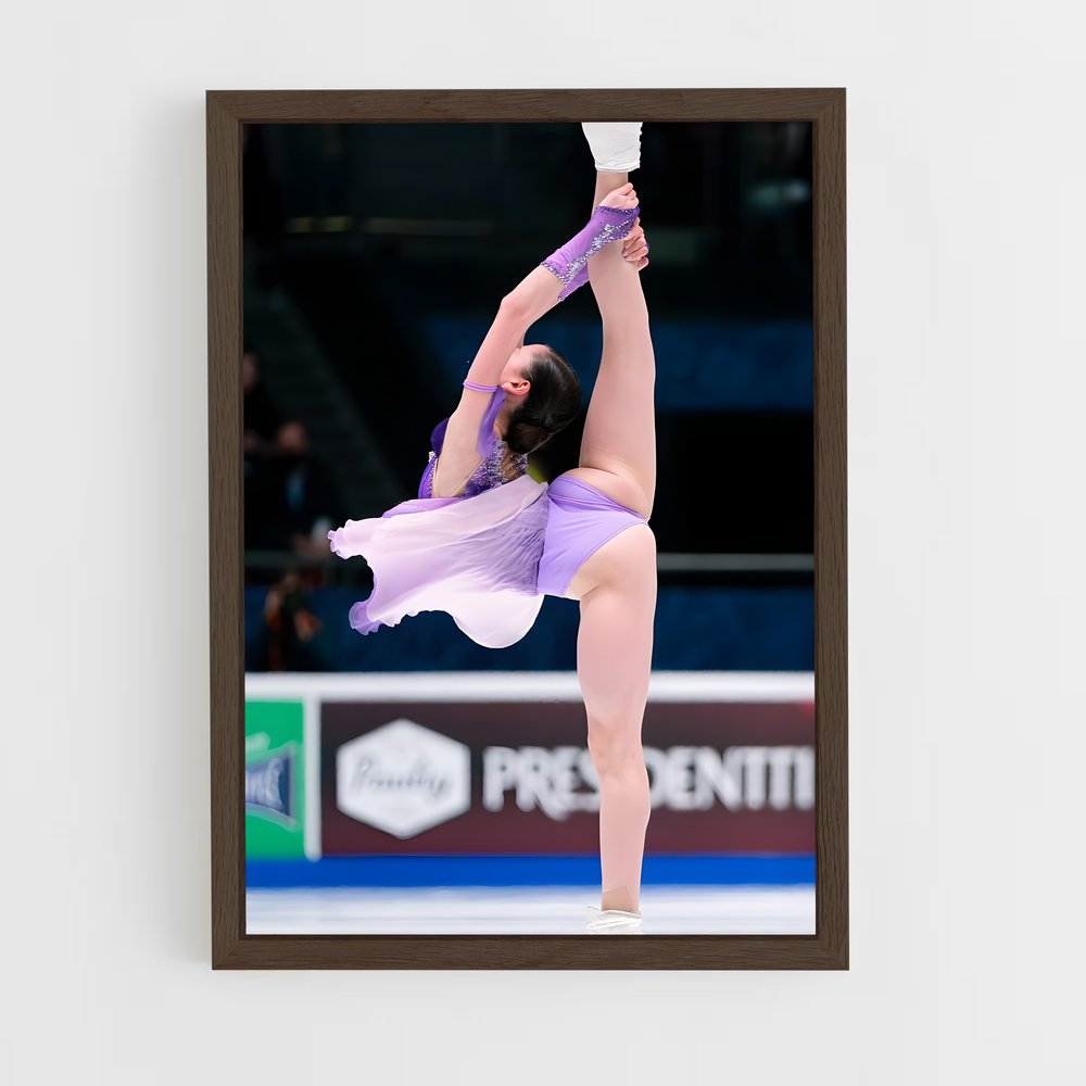 Poster Kamila valieva exécute – affiche Patinage artistique (vue 5)